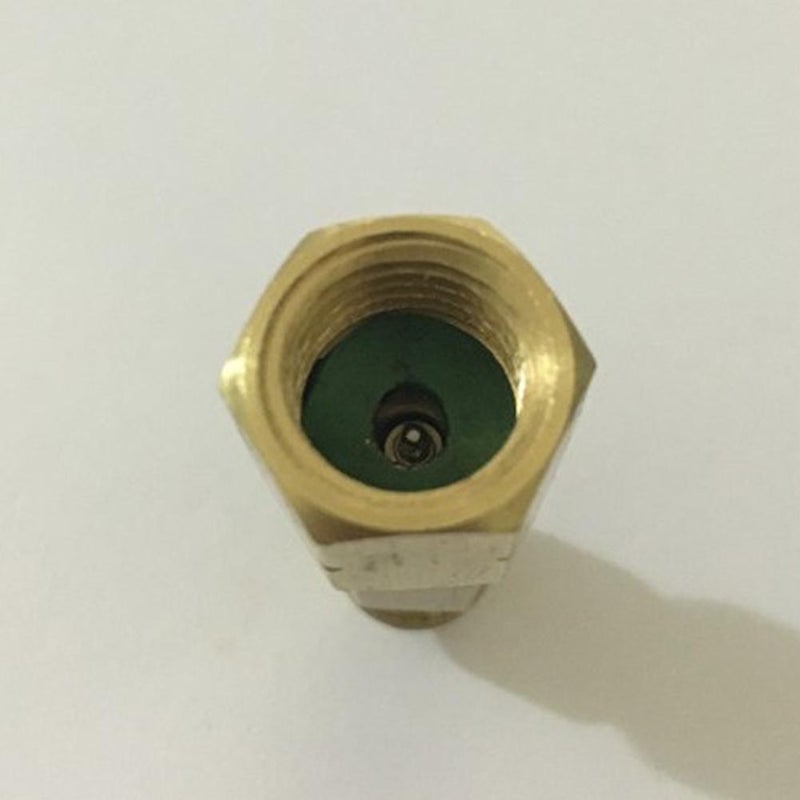 R32 & R454B Refrigerant Adapte - Brass Construction, 1/4" Female to 1/4" Male Reverse Thread Adapter Heavy Duty HVAC Quick Connect Fittings Low Loss for R32 R454B Refrigerant Tanks Mini Split Systems - Image 5